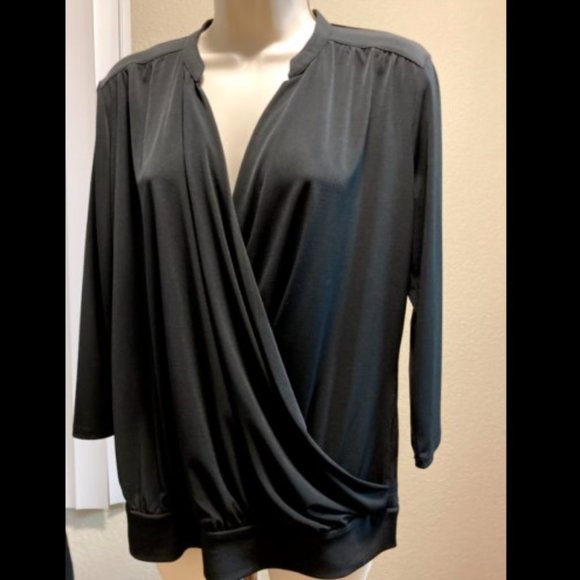 New York & Company | Black Blouse | M - Picture 2 of 4